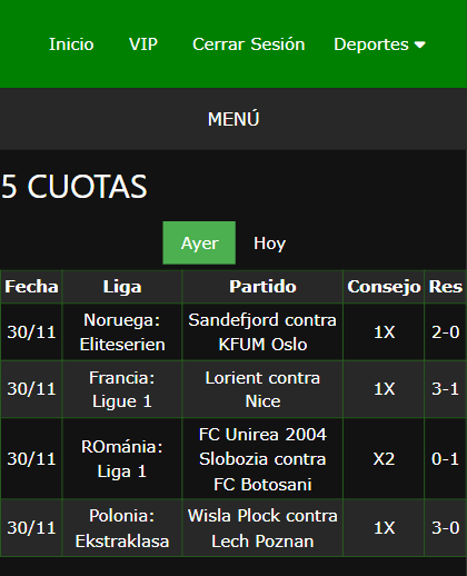 boleto de apuesta vip ganada